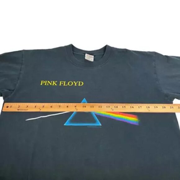 Vintage Mens Pink Floyd Dark Side Of The Moon Graphic T-Shirt Black Anvil L - Picture 3 of 12